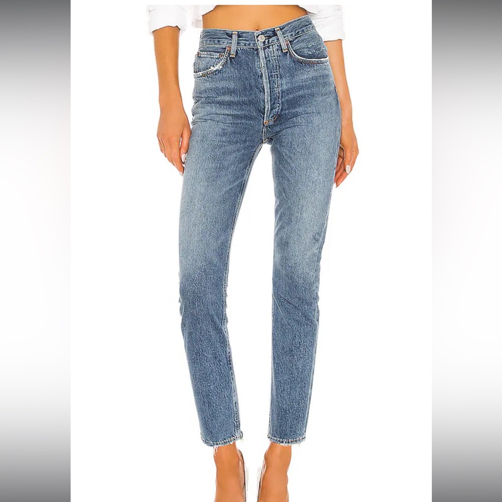 Riley High Rise Straight Crop